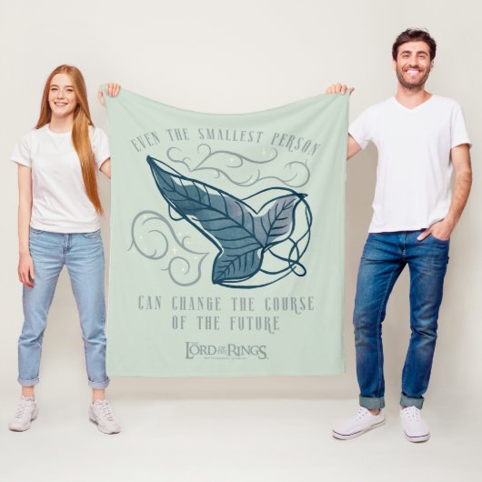 Fellowship Elven Brooch Quote Graphic フリースブランケット (インサイチュ)