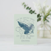 Fellowship Elven Brooch Quote Graphic ポストカード (スタンド正面)