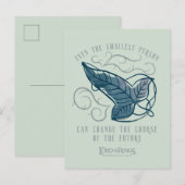 Fellowship Elven Brooch Quote Graphic ポストカード (正面/裏面)