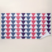 Felpudo banderines 4 de Julio ビーチタオル (正面)