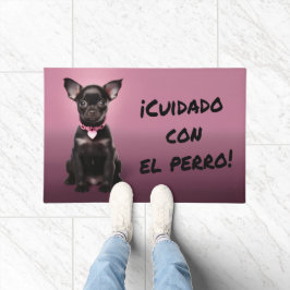Felpudo. ¡Cuidado con el perro! ドアマット