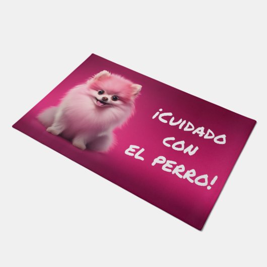 Felpudo. ¡Cuidado con el perro! ドアマット (アングル)