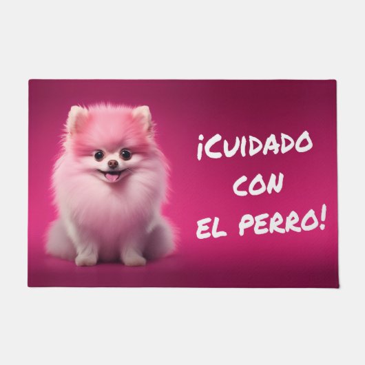 Felpudo. ¡Cuidado con el perro! ドアマット (正面)