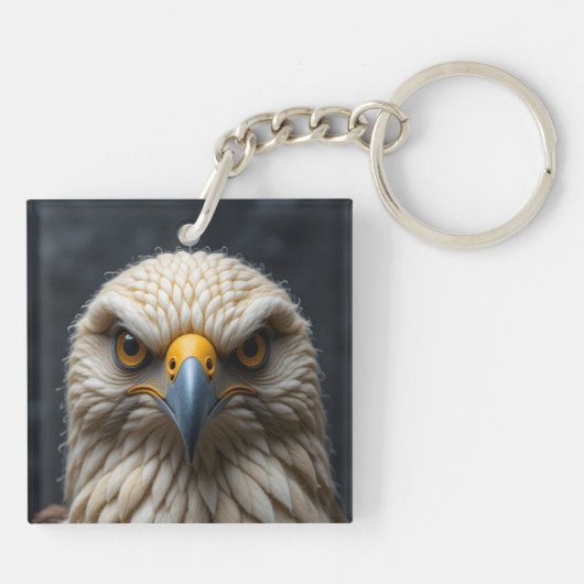 Felted Bird Portrait キーホルダー (裏面)