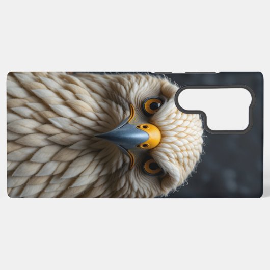 Felted Bird Portrait Samsung Galaxyケース (裏面横)