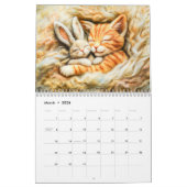 Felted Forest Cats – A Cozy Animal Calendar カレンダー (3月 2026)