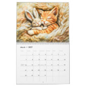 Felted Forest Cats – A Cozy Animal Calendar カレンダー (3月 2027)