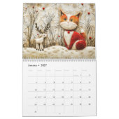 Felted Forest Cats – A Cozy Animal Calendar カレンダー (1月 2027)