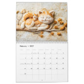 Felted Forest Cats – A Cozy Animal Calendar カレンダー (2月 2027)