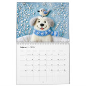 Felted Friends in Bloom – Dog Calendar 2026 カレンダー (2月 2026)