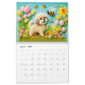 Felted Friends in Bloom – Dog Calendar 2026 カレンダー (3月 2027)