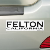 Feltonのカリフォルニアのバンパーステッカー バンパーステッカー (車上)