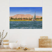 Felucca Sailboat - The Nile, Luxor，エジプト ポスター (キッチン)