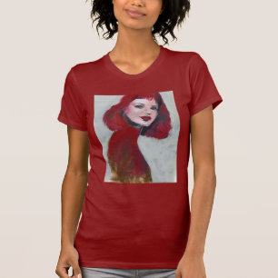 Femのポートレート-赤 Tシャツ