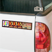 Femのbumbersticker、女性の行進、と- バンパーステッカー (トラック上)