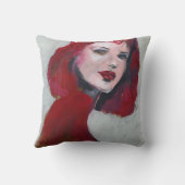 Femポートレート – 赤 クッション (裏面)