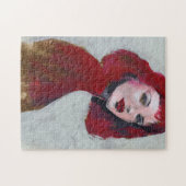 Femポートレート – 赤 ジグソーパズル (横)