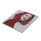 Femポートレート – 赤 タイル (側面)