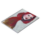 Femポートレート – 赤 ノートブック (左側)