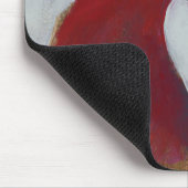 Femポートレート – 赤 マウスパッド (コーナー)