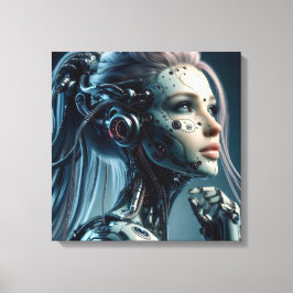 Fem Fatale Cyborg キャンバスプリント