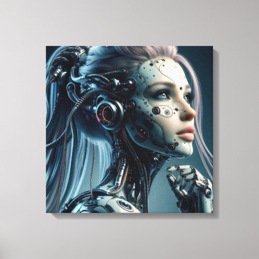 Fem Fatale Cyborg キャンバスプリント (正面)