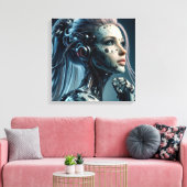 Fem Fatale Cyborg キャンバスプリント (インサイチュ (リビング))