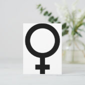 Femal – 女性 – 女性サイン ポストカード (スタンド正面)