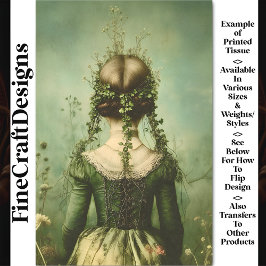 Female ビクトリアン From Behind、フィールドBE3 Decopage 薄葉紙