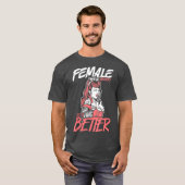 Female Barbers Do It Better Hairdresser Girl Tシャツ (正面フル)