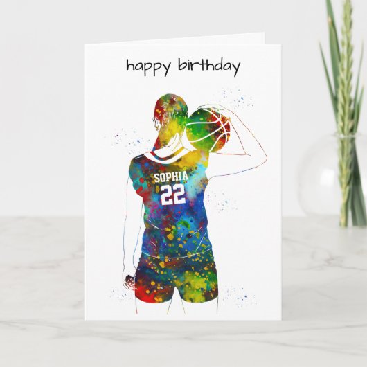 Female Basketball Player カード (正面)