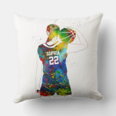 Female Basketball Player クッション (裏面)