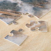 Female Cardinal Winter Watercolor ジグソーパズル (側面)