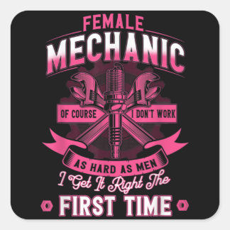 Female Diesel Mechanic Female Mechanic スクエアシール