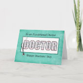 Female Doctors' Day Dedicated Typography カード (正面)
