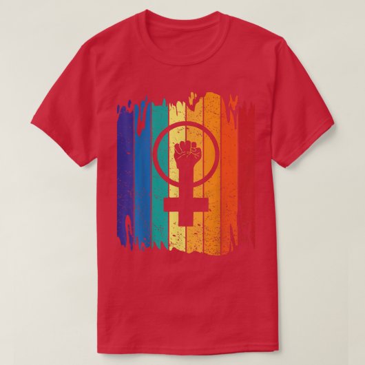 Female Equality Womens Rights Feminist Vintage Fem Tシャツ (デザイン正面)