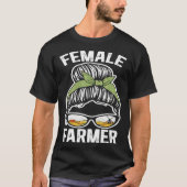 Female Farmers Support The Future Country Farming  Tシャツ (正面)