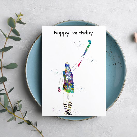 Female Field Hockey Player カード