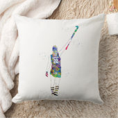 Female Field Hockey Player クッション (ブランケット)