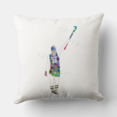 Female Field Hockey Player クッション (裏面)