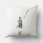 Female Field Hockey Player クッション (正面)