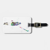 Female Field Hockey Player ラゲッジタグ (正面横)