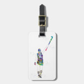 Female Field Hockey Player ラゲッジタグ (正面縦)