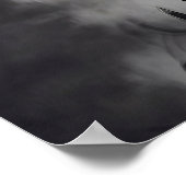 Female Firefighter Red Line American Flag Tribute ポスター (角)