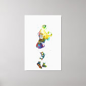 Female Flag Football Player キャンバスプリント (正面)