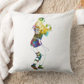 Female Flag Football Player クッション (ブランケット)