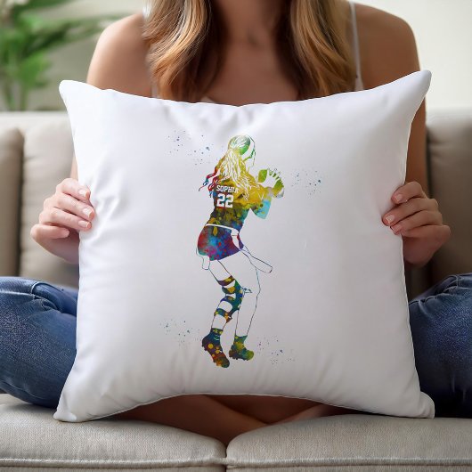 Female Flag Football Player クッション