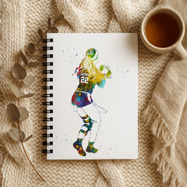 Female Flag Football Player ノートブック