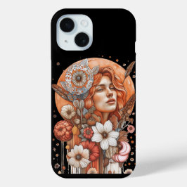 Female flowers iPhone 15ケース