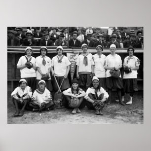 Female Giants Baseball, 1913 ポスター